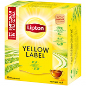 Чай черный Липтон (LIPTON) "Yellow Label", 150 пак/уп, 288114