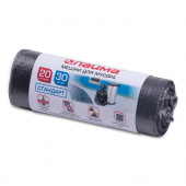 Мус. мешок 20л ПНД, черный, 30шт/рул, 45*50см, 8мкм, ЛАЙМА, 601376