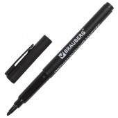 Маркер перманентный 1 мм, черный, BRAUBERG "ClassicLine", 150296