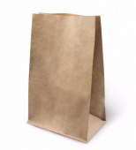 Пакет бумажный с прямоугольным дном 320*200*340, крафт