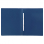 Папка с пластиковым скоросшивателем STAFF, 0,5мм, синяя, до 100 листов, 229230