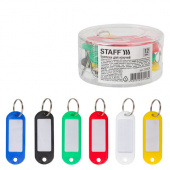 Брелоки для ключей STAFF, 12штук, 60мм, 35*15мм инфо-окно, 231029