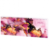 Планинг 2025г. STAFF, 285*112мм, 64л, картон. обложка, мрамор, 116051