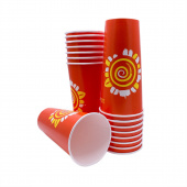 Стакан бум. д/хол 500мл RPE500, желтый, 50шт /1000шт