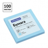 Бумага для заметок OfficeSpace 76*76мм, 100л, голубой, 299719