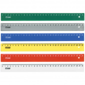 Линейка 30см СТАММ, пластик, ассорти, 169094