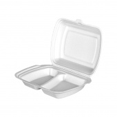 Ланч-бокс LBE-2 "А" 247*206*70, 100шт/упак, белый, ПРОТЭК