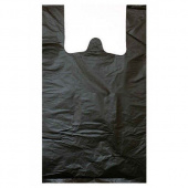 Майка ПНД 30+14*54 черный, 18мкн, 50шт/уп /40/