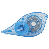 Корректирующая лента BRAUBERG PRO 5мм*20м, синий корпус, 272492																											