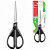 Ножницы 170мм MAPED "Essentials Green", черные, резиновые вставки, 232004