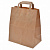 Пакет бумажный с ручками (плоские) 240*140*280, крафт