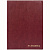 Папка адресная А4 "На подпись", ПВХ, бордовая, ДПС, 127152